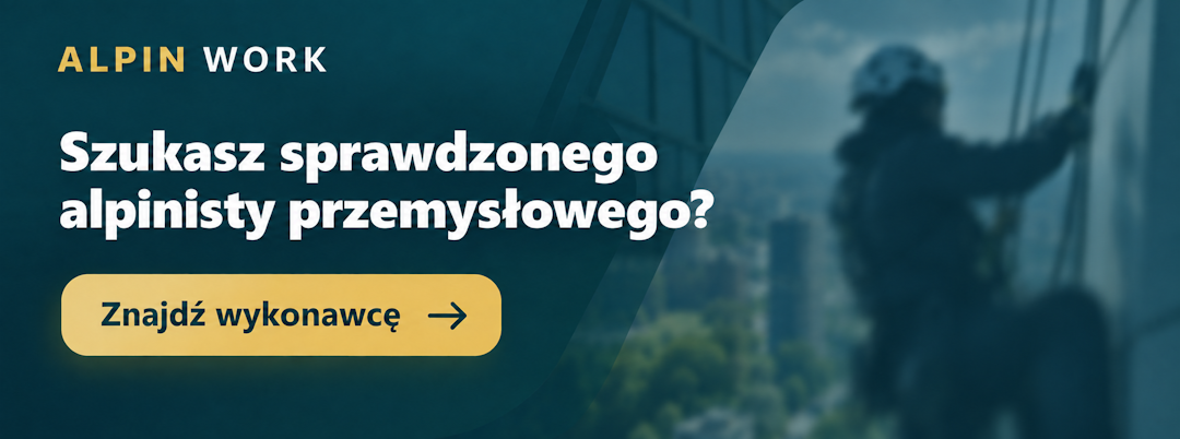 Znajdź alpinistę przemysłowego do prac na wysokości